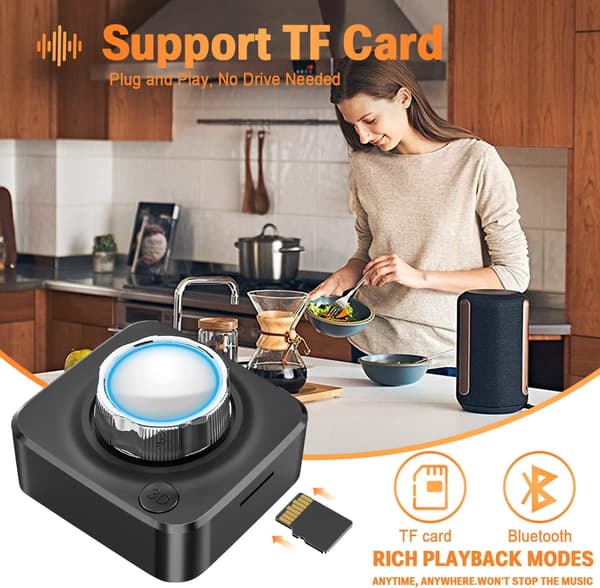 Bluetooth 5.0 Mottaker - Bluetooth-lydadapter for musikk