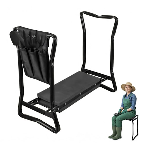 Garden Stool with Tools - Foldable Kneeler 2920
