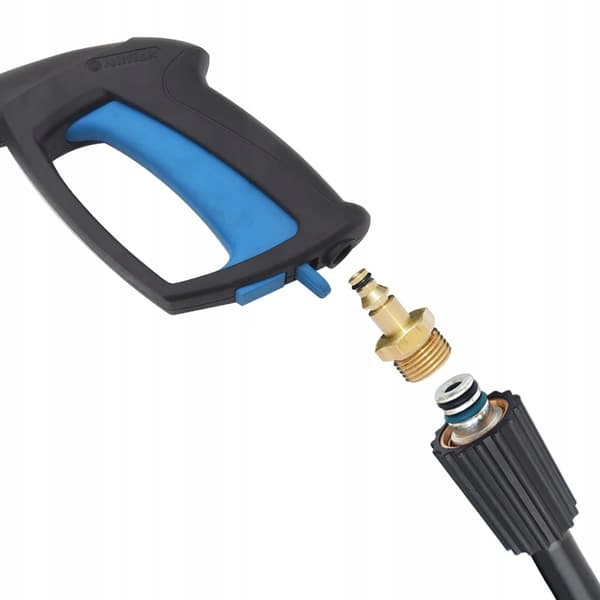 Adapter M22 til lynkobling til højtryksslange - Messing | 14 mm | Kompatibel med Nilfisk, Stihl