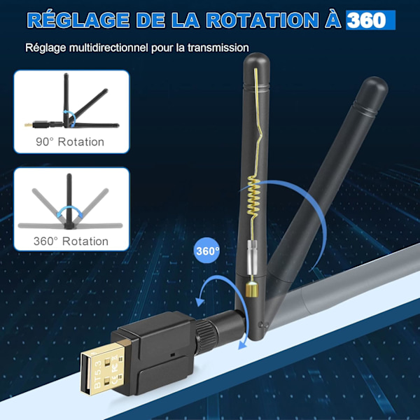 Dongle Bluetooth 5.3, Bluetooth-nøgle til PC Bluetooth USB