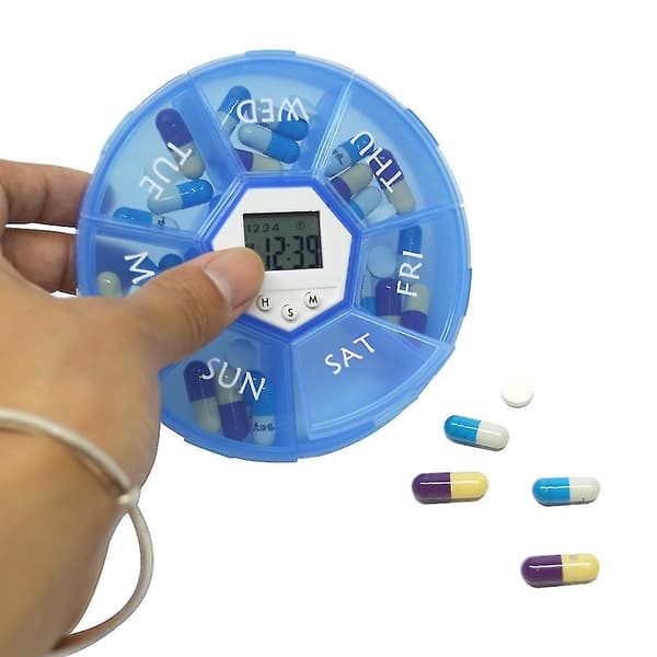 7-dages digital pilleæske med timer
