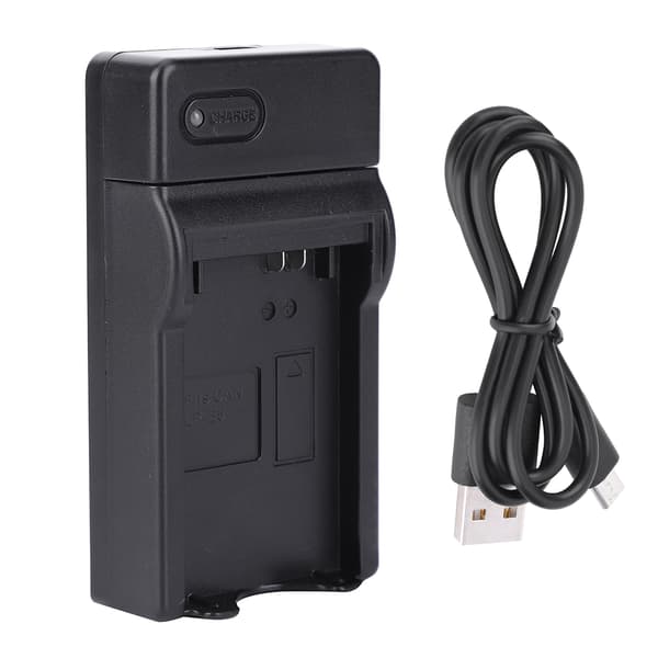 LP-E5 Kamerabatterioplader Micro USB-interface til Canon EOS 1000D 2000d EOS 450D EOS 500D kissX2 KISSX3 Enkelt opladningsslot