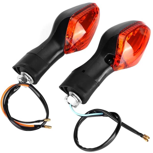 1 par blinklys passer til Honda CRF250L motorcykel modificeret sort gul
