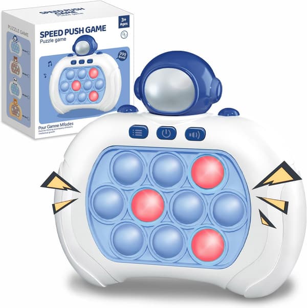 Quick Push Pop Spill It Fidget Leker Pro for Barn Voksne, Push Bubble Stress Leke