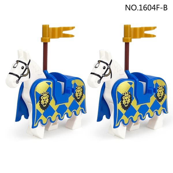 Dyrebjælker – Haj Panter Tiger Mini Byggesæt Legetøj*1604F-B (2 stk. pr. pose)* 1604F-B (2 pieces per bag)