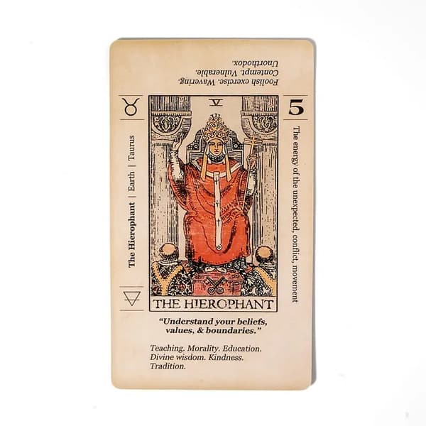 Betydning Tarotkort til begynder-tarot, nøgleords antik tarotkortspil