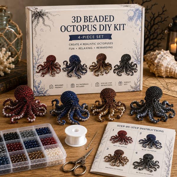 3D Perle Dyre DIY Kit Serie octopus