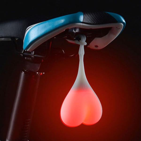 Pung Baklys / LED-lys for sykkel - Sykkellykt Röd red