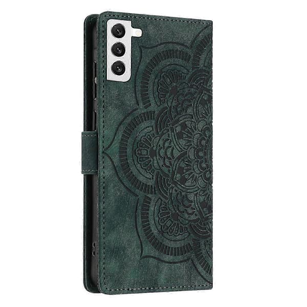 Frostat Läderfodral för Mandala Emed Retro Telefon Grön