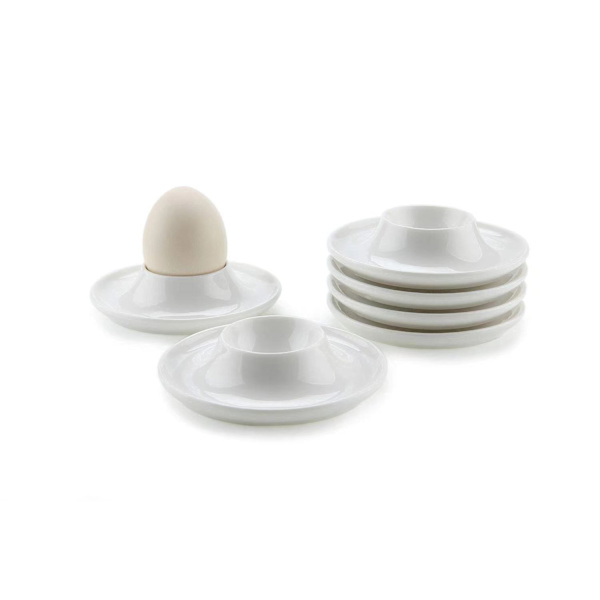 4 Egg Cups, White Egg Tray, Breakfast Egg Tray, Suitable for Home Kitchen, Restaurant, Baking (White) _ Special Gift