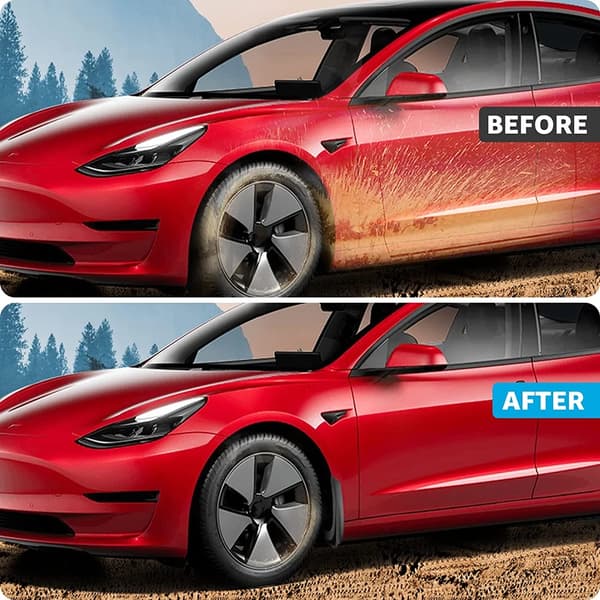 4 stk. Stænklapper til Tesla Model 3 Forreste Bageste Stænkskærm K White Model 3