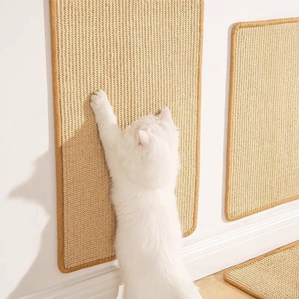 Klorematte i sisal, møbelbeskytter, anti-klorematte for sofaer, bord, stoler og vegger, 50x25 cm, 1 stk.