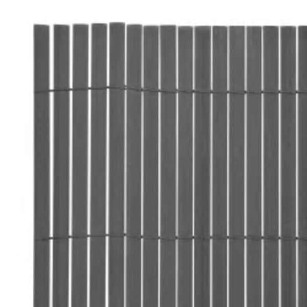 vidaXL Privatlivsskærm 90x400 cm grå grå gray
