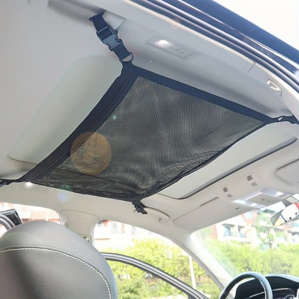 Justerbar Dobbeltlags Bil Loft Lastnetpose til SUV Lang Rejse Organizer til Telte Dyner Legetøj 1 Item