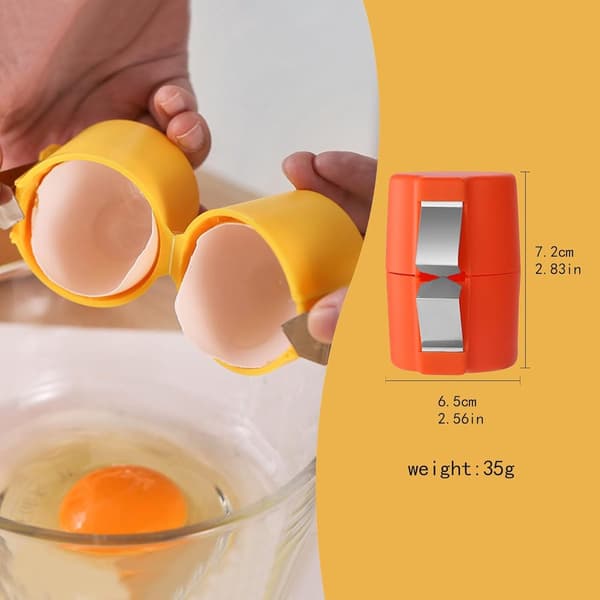 3 stk. eggeskallkutter eggåpner kjøkkenverktøy uten søl