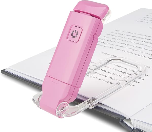 Bokleselys USB oppladbart leselys 3 lysstyrkenivåer