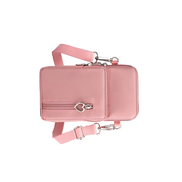 Skuldertaske til mobil - Størrelse M Pink Pink 122