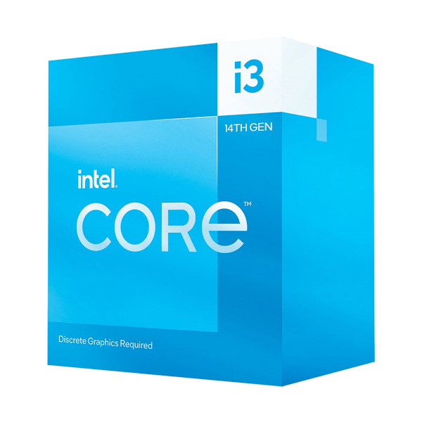 Intel Core i3-14100F-processor - förpackad blå