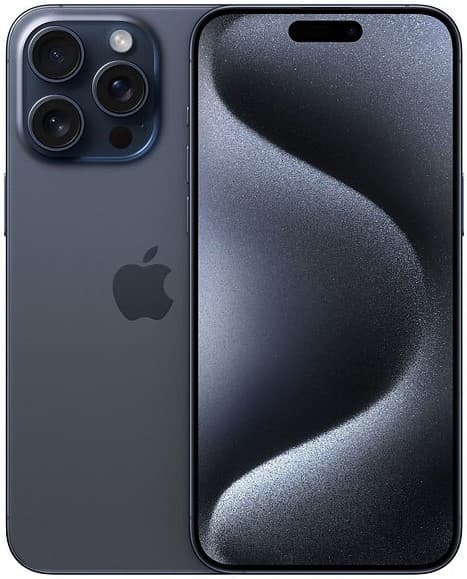 iPhone 15 Pro Max 256GB Blå Grade A+ Premium 100% Batteri Refurbished