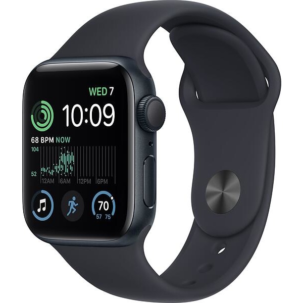 Apple Watch SE 2022 Alum 44mm WiFi Svart Grade A Used
