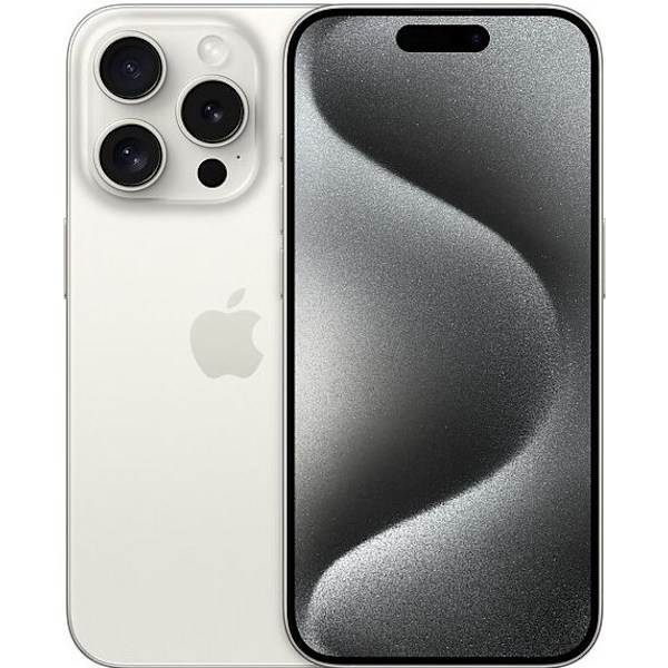 iPhone 15 Pro 128GB Sølv Grade A Renoveret