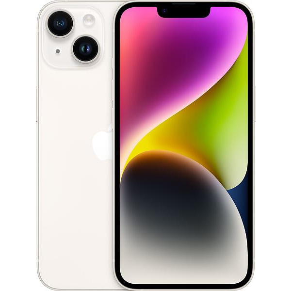 iPhone 14 128GB Vit Grade A++ Premium 100% Batteri Refurbished Vit