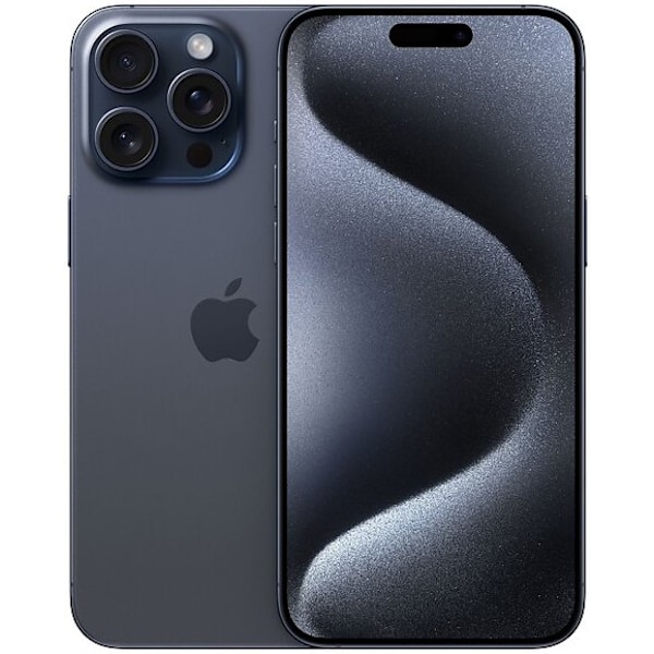 iPhone 15 Pro 128GB Blå Grade A+ Premium 100% Batteri Refurbished Titanium, Blå