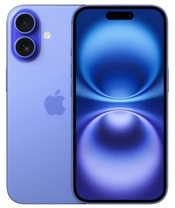 iPhone 16 128GB Sininen Grade A+ Kunnostettu