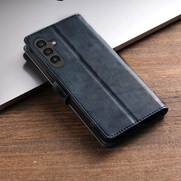 Plånboksfodral i Läder För Samsung Galaxy A55 A15 A35 A25 A14 A34 A54 A24 A13 A23 A33 A53 A73 A52 A72 A32 A12 5G Mobilskal Red for Galaxy A73