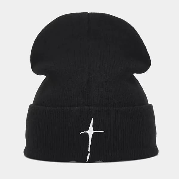 Mössor Vinter Stickad Mössa Mjuk Varm Skidmössa Unisex Höst Vinter Skullies Varma Vardagsmössor Virkad Broderimössa MZ1035-GY Single code