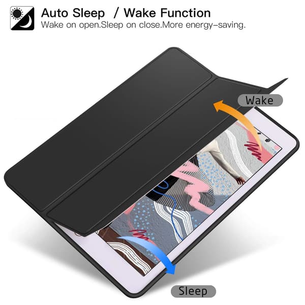 Kompatibelt iPad 10:e generationens fodral 2022 funda iPad pro 11 fodral 2021 iPad 9:e 8:e 7:e generationen 10.9 Air 5 4 6:e 5:e 4:e 9.7 Mini 3 5 skydd Black iPad Pro 10.5 2017