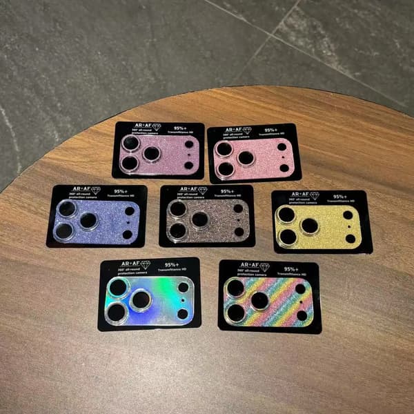 Glitter Bling Full Camera Shield Protector kompatibel iPhone 17pro 17 15 14 Pro Max Plus Linsskydd Härdat Glasfilm Ring Baksida Silver iPhone 15 Pro