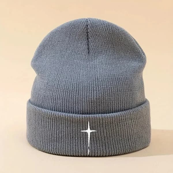 Mössor Vinter Stickad Mössa Mjuk Varm Skidmössa Unisex Höst Vinter Skullies Varma Vardagsmössor Virkad Broderimössa MZ1035-BK Single code