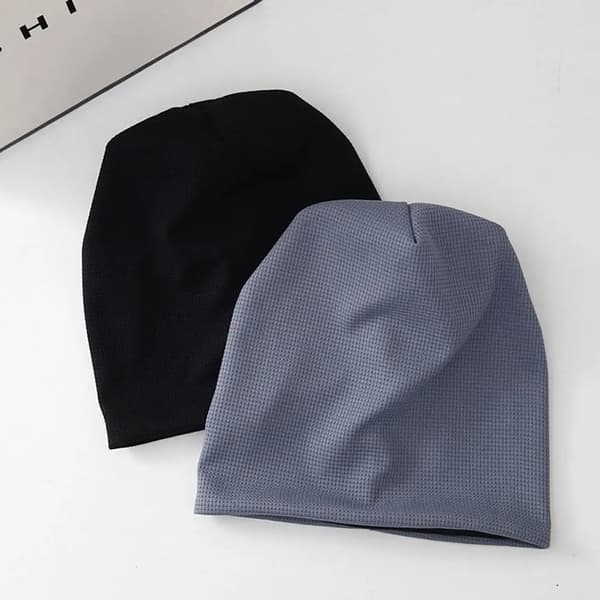 Solid Mössa Polyester Herr/Dam Unisex Mössor Casual Mössor Hattar För Kvinnor Skullies Mössor Tunn Mössa Utomhus Vindtät A