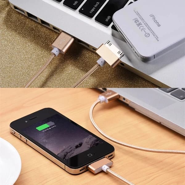 kompatibel iphone 4s kabel 30-stifts snabbladdare usb kompatibel apple iphone 4 s iPad 2 3 iPod Touch Nano iphone4 Data Sync sladd adapter kablar Black 2m