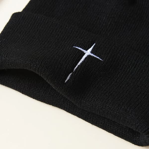 Mössor Vinter Stickad Mössa Mjuk Varm Skidmössa Unisex Höst Vinter Skullies Varma Vardagsmössor Virkad Broderimössa MZ1035-GY Single code