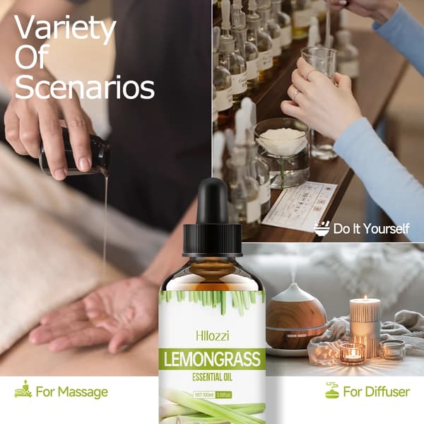 Eterisk massageolja med citrongräs 100ml green 100ml