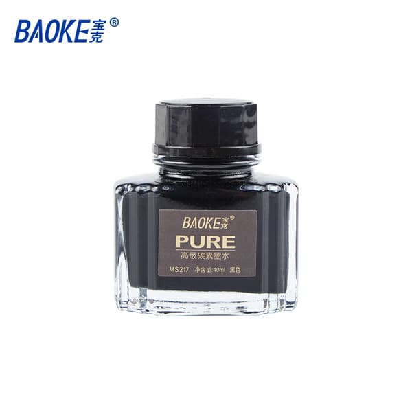 BAOKE MS217 40ml Svart Kol Fontänpenna Bläck black