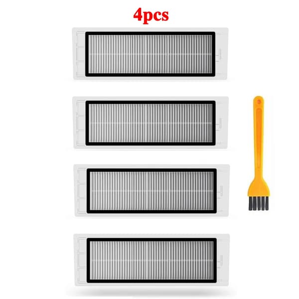 HEPA Filter Ersättning kompatibel Roborock Q5 S4 S5 S6 MAX MaxV Pure E5 E4 E3 E2 C1 Xiaowa E20 E35 Dammsugare Delar Tillbehör 4pcs