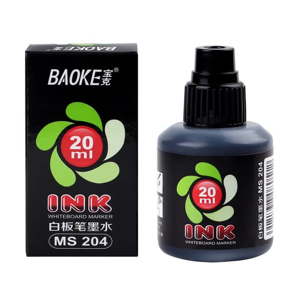 BAOKE MS204 20ml Whiteboardmarkörfärg 1 Black 1 Red