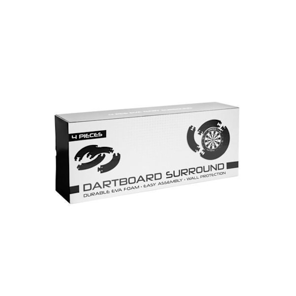 Surroundskyddsring för darttavla i standardstorlek - ENGELHART - Tjocklek 27 mm - Svart