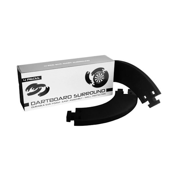Surroundskyddsring för darttavla i standardstorlek - ENGELHART - Tjocklek 27 mm - Svart