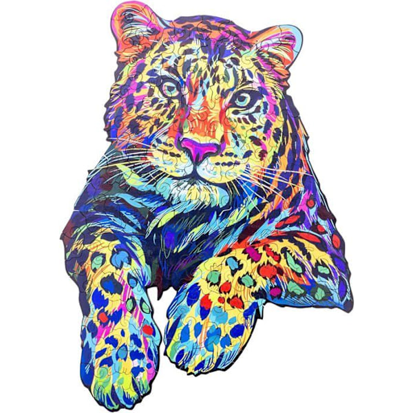 602210 - Djurträpussel: Tiger A3 - 161 st - Unika former - Vuxenpussel - Presentförpackning - Från 12 år. Tiger
