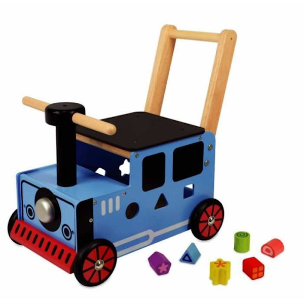 I'm toy - Trähållare för baby det lilla blå tåget - IM87571 Blå