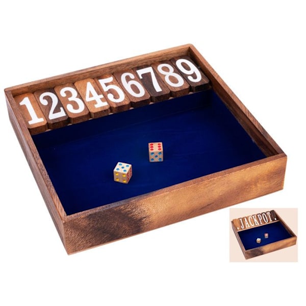 Shut The Box 2 spelare - Trac Game - Ekologiskt träspel - från 6 år