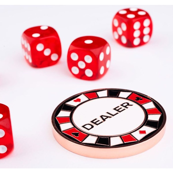 Poker set - Metallväska - 300 numrerade 14g jetonger - Inkluderade tillbehör - Praktisk - Elegant Svart