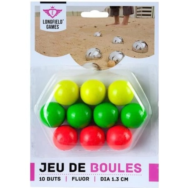 10 smågrisar eller färgglada trämål för boule och boulespel
