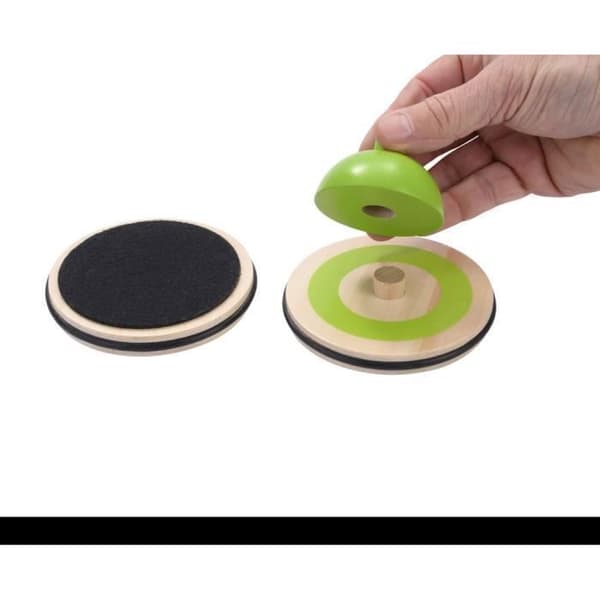 Bordcurling - Familjespel med 8 stenar och mål