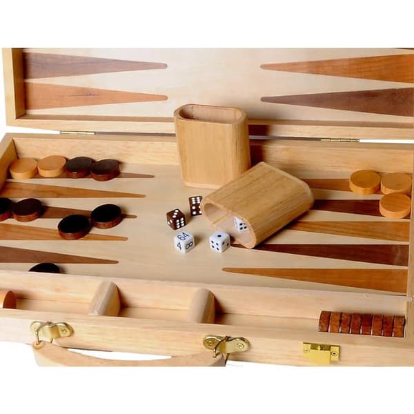 Brädspel - BUFFALO - Buffalo Backgammon - Inlagt trä - Vuxen - 30 min