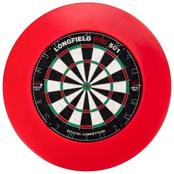 Komplett dartspel - ENGELHART - Sisalcylinder PRO 501 - 6 nickelpilar 22 gr - Skyddsring